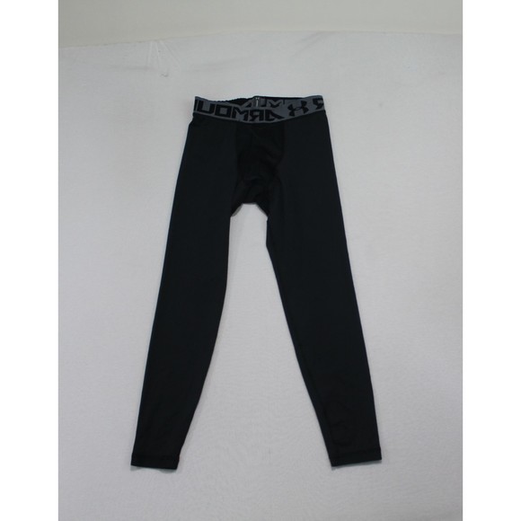 Under Armour Men Black Tight Pants Running Active Size 26 - Picture 1 of 8